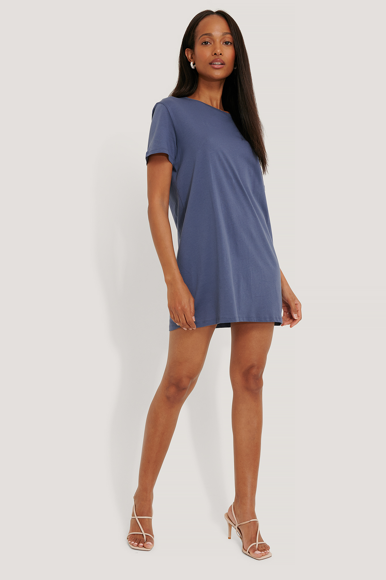 T-Shirt Dress Blue | na-kd.com